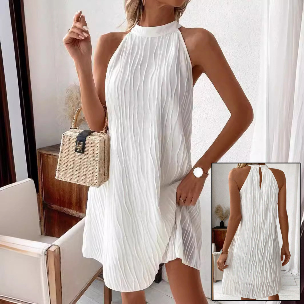 Elegantes Damen Neckholder-Kleid – Rückenfrei & Sommerlich